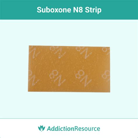 It is supplied by Indivior Inc. . N8 suboxone strip